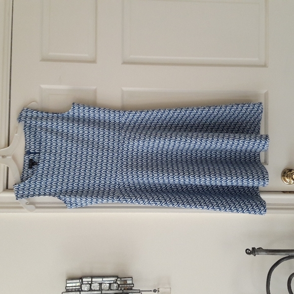 Talbots Blue and White Dress - Picture 4 of 7